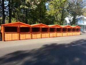 Chioscuri comerciale din lemn - Primaria Breaza